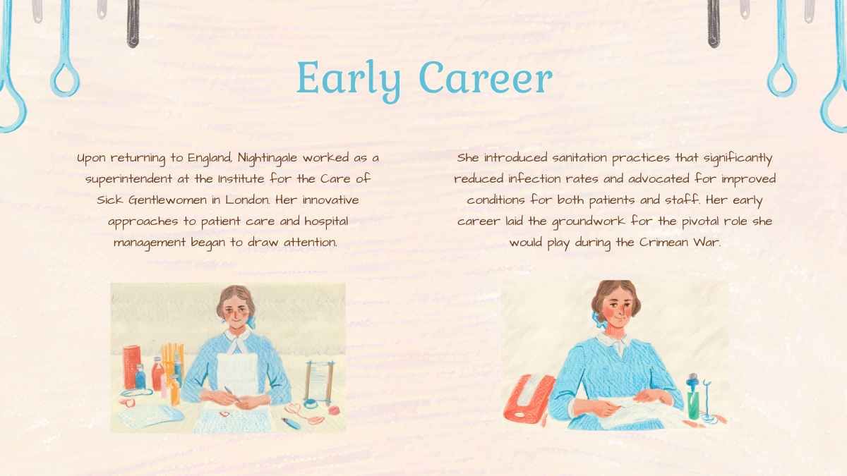 Illustrated Florence Nightingale Biography Slides - slide 4