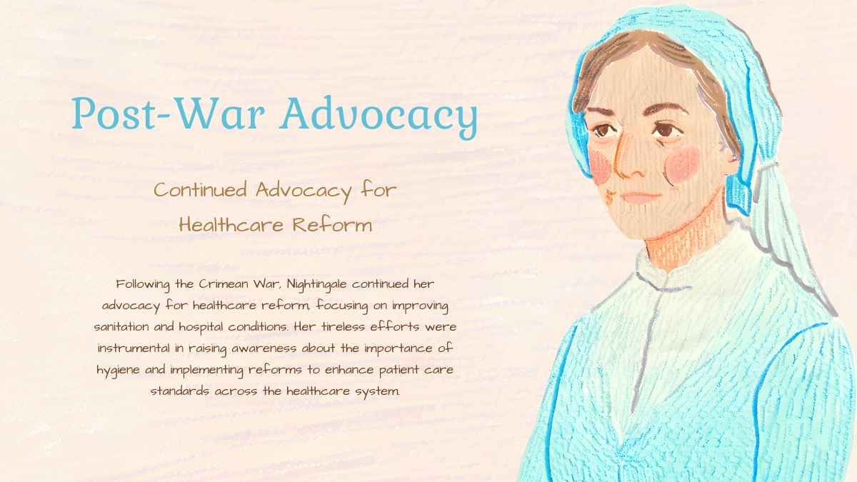 Illustrated Florence Nightingale Biography Slides - diapositiva 8