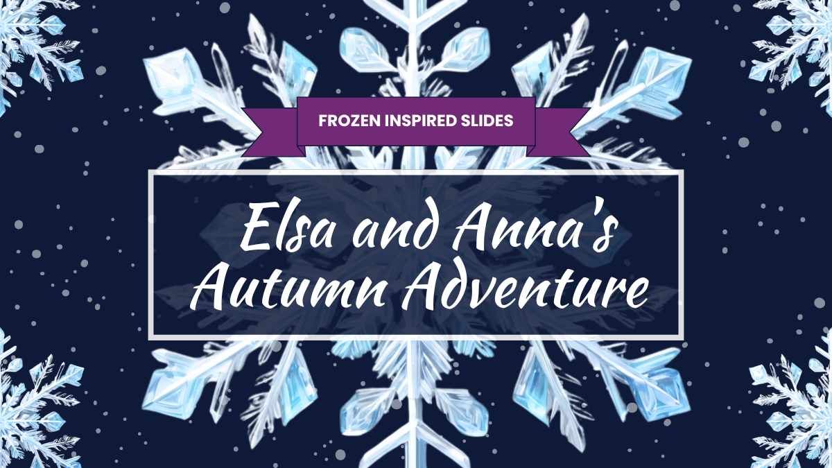 Illustrated Frozen Inspired: Elsa and Anna’s Autumn Adventure - slide 1