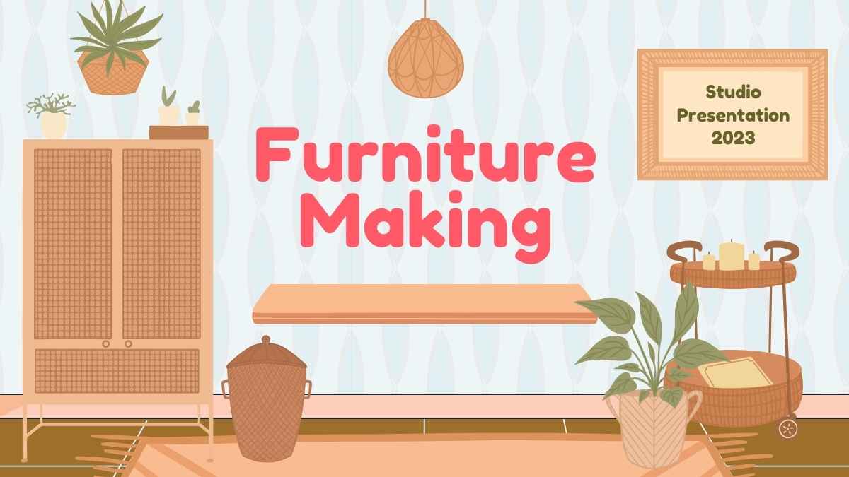 Slide Kreatif Proses Pembuatan Furnitur - slide 1