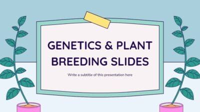 Slides Carnival Google Slides and PowerPoint Template Illustrated Genetics And Plant Breeding Slides 1