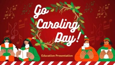 Slides Carnival Google Slides and PowerPoint Template Illustrated Go Caroling Day 1