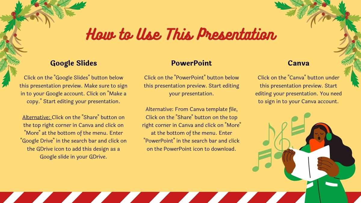 Illustrated Go Caroling Day! Slides - slide 2