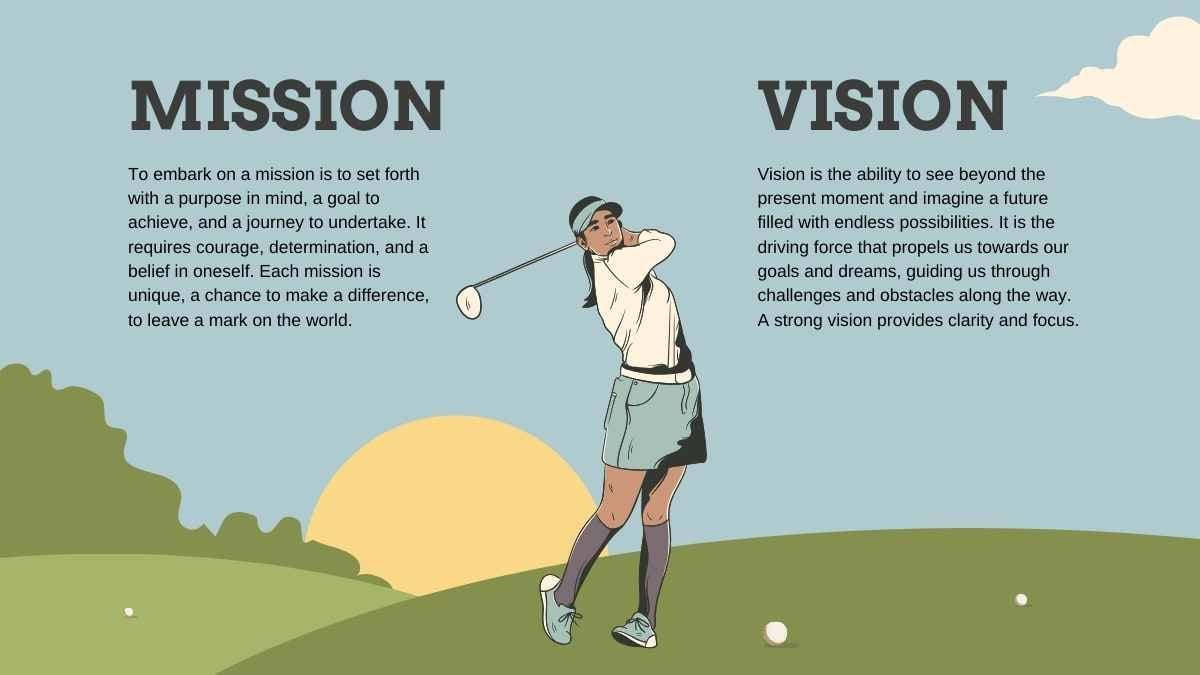 Illustrated Golf Sports Center Background - slide 7