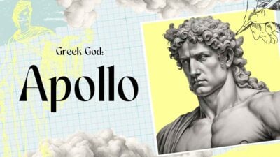 Illustrated Greek God: Apollo Slides