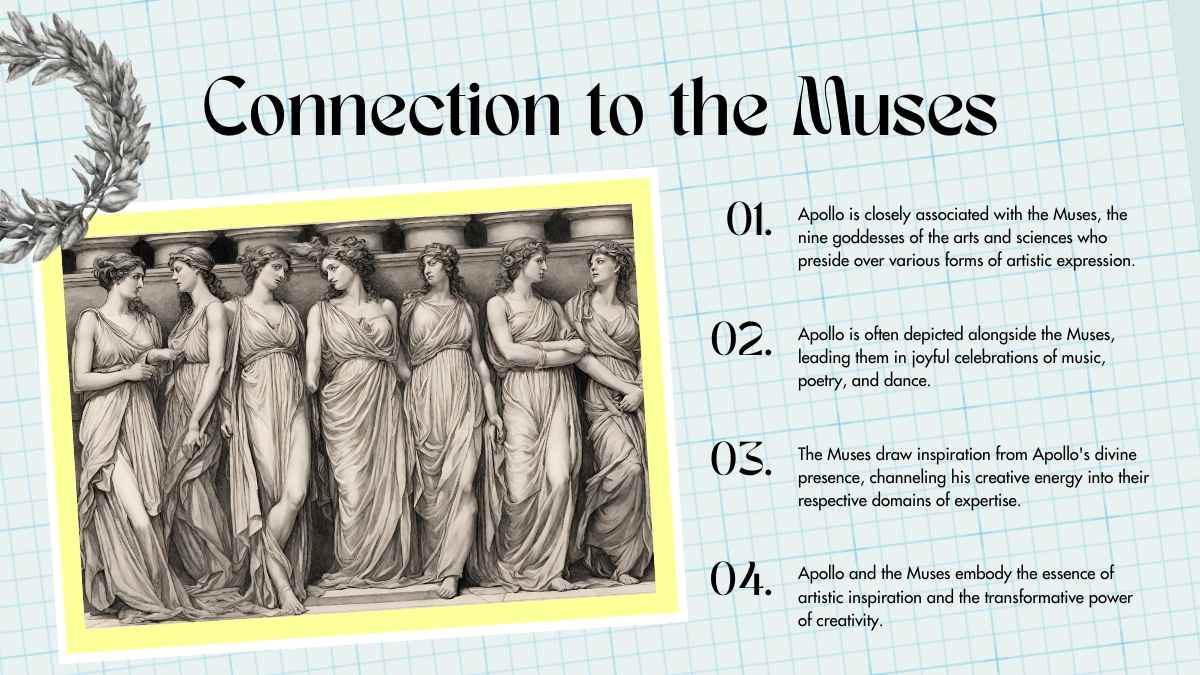 Illustrated Greek God: Apollo Slides - slide 12