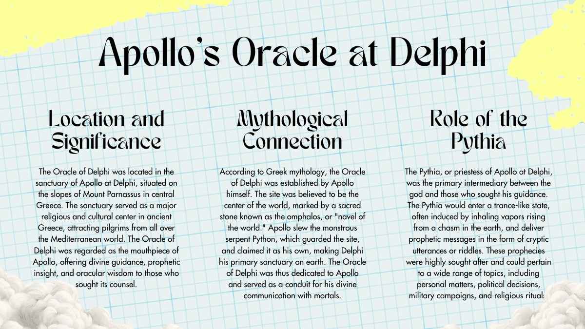 Illustrated Greek God: Apollo Slides - slide 13