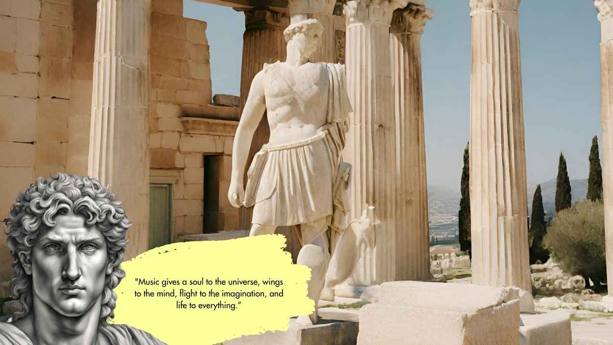 Illustrated Greek God: Apollo Slides - slide 5