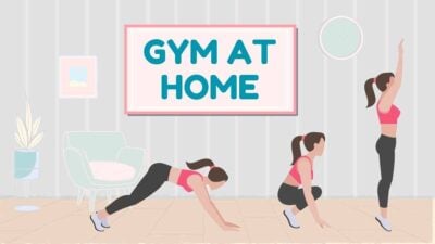 Illustrated Gym at Home Slides