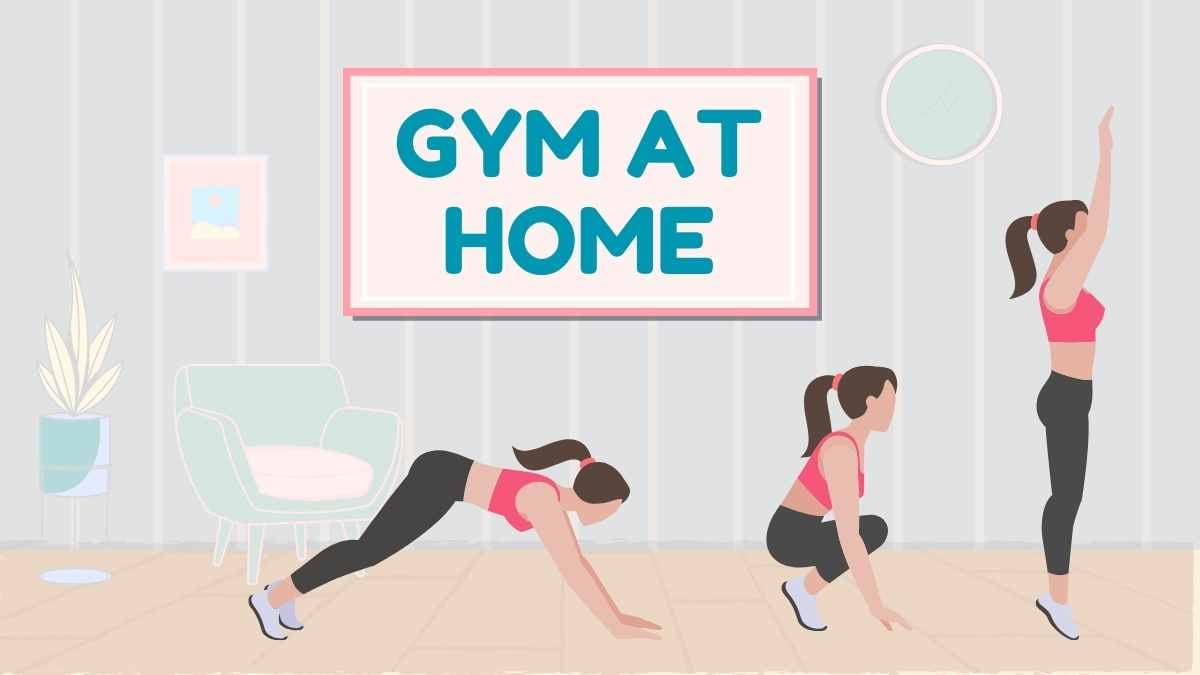 Plantillas Ilustradas para Gimnasio en Casa - diapositiva 1