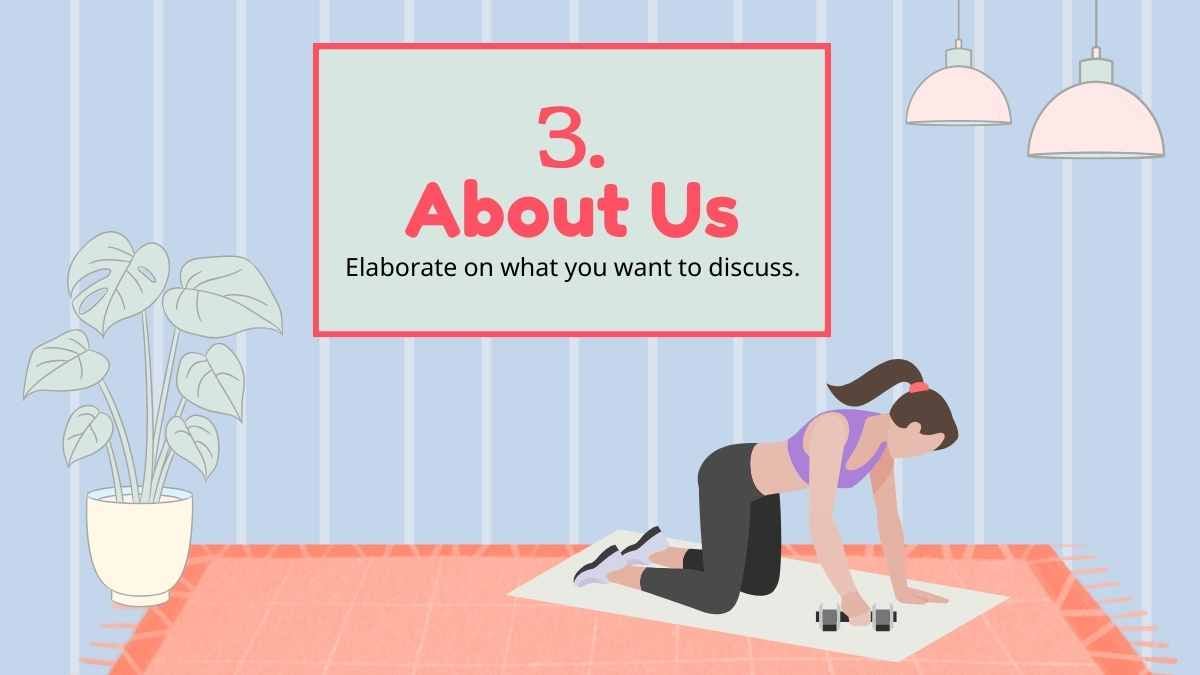 Plantillas Ilustradas para Gimnasio en Casa - diapositiva 12