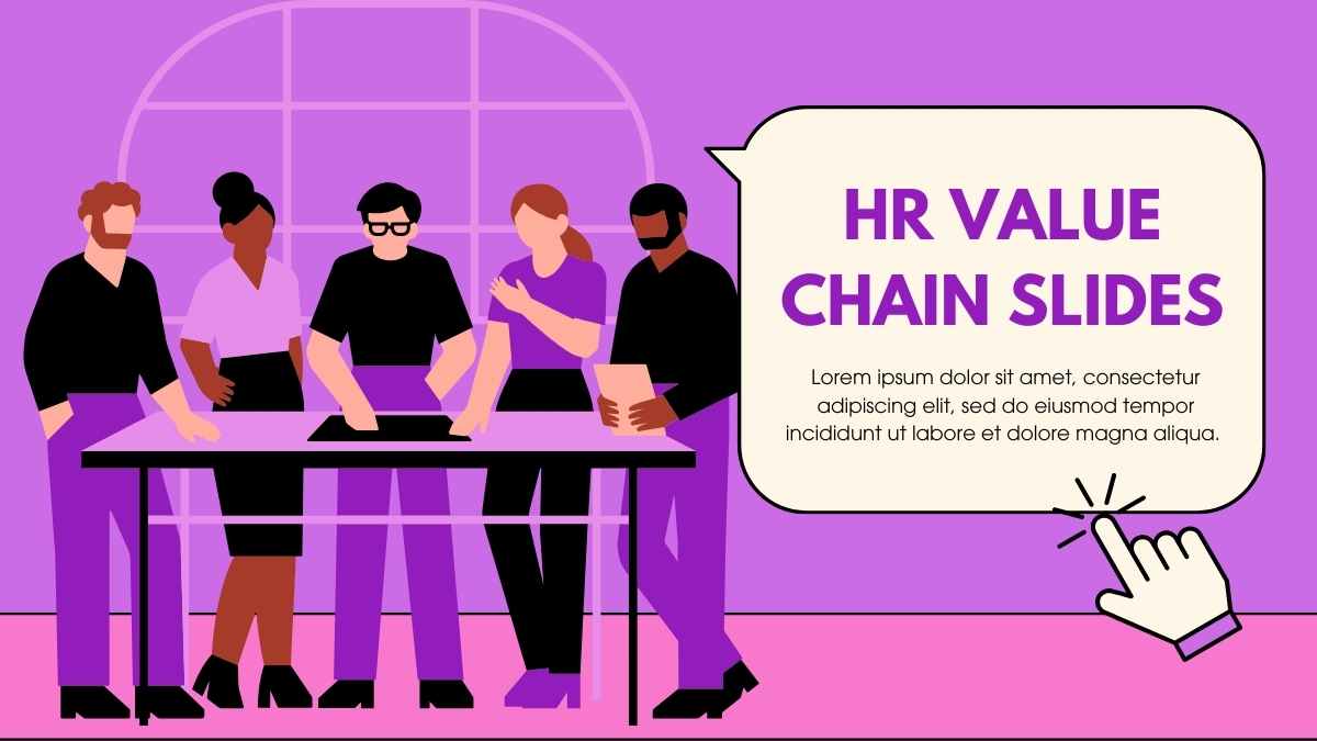 Illustrated HR Value Chain Slides - slide 1