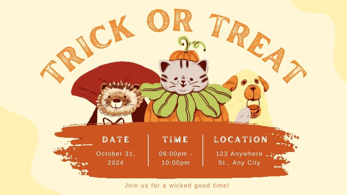 Illustrated Halloween Party Invitations - slide 12