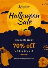 Illustrated Halloween Sale Flyer