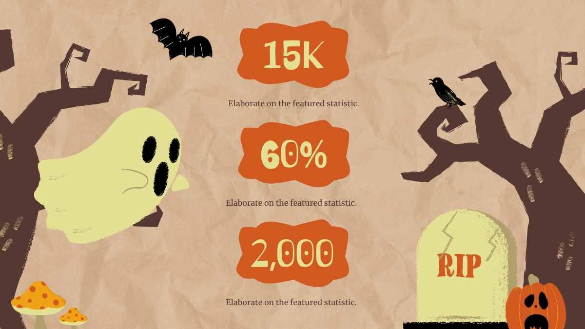 Slides de Marketing para Mídias Sociais com Ilustrações de Halloween - deslizar 10