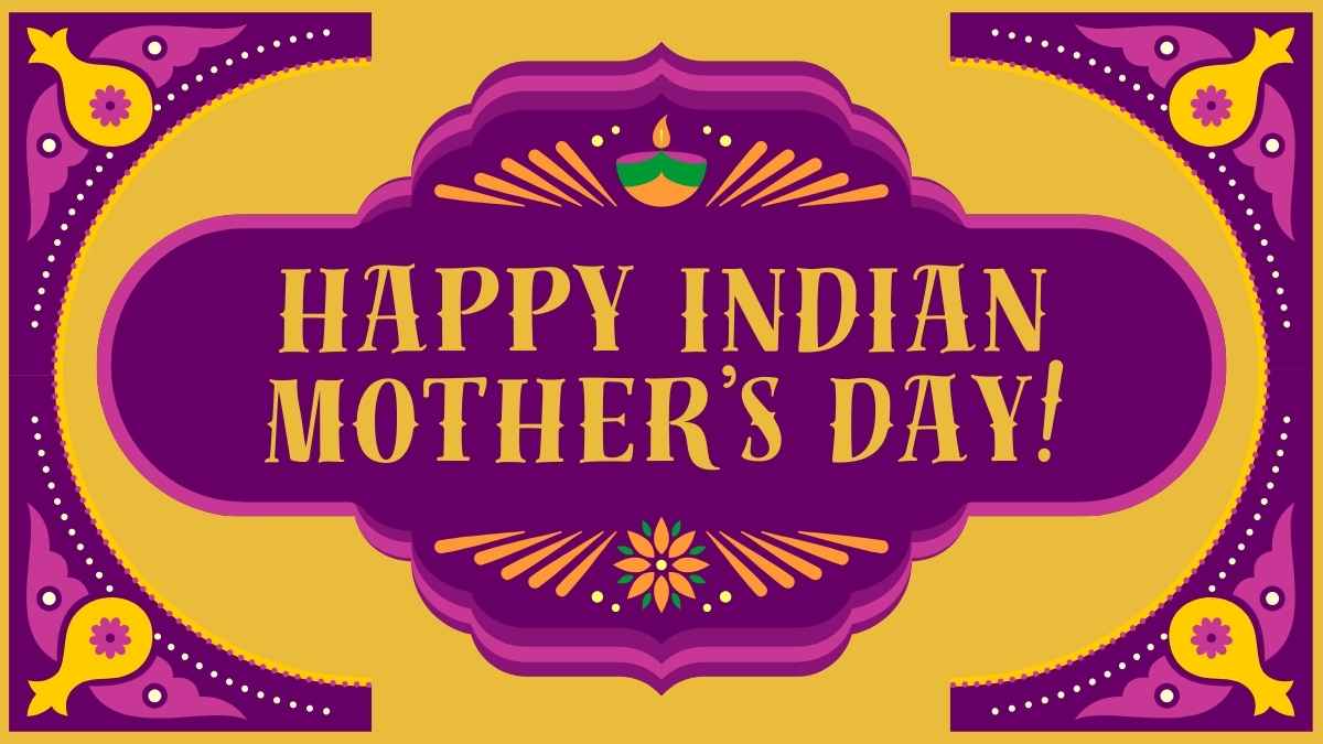 Illustrated Happy Indian Mother’s Day! - slide 1