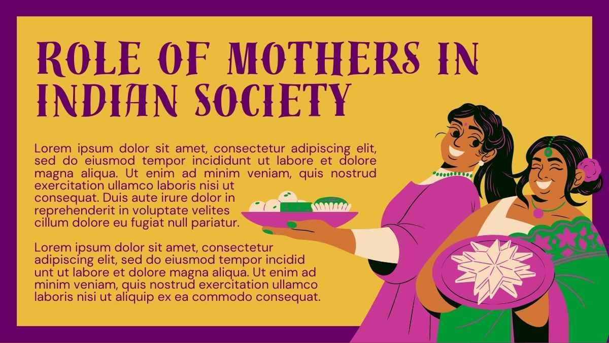 Illustrated Happy Indian Mother's Day! - diapositiva 5