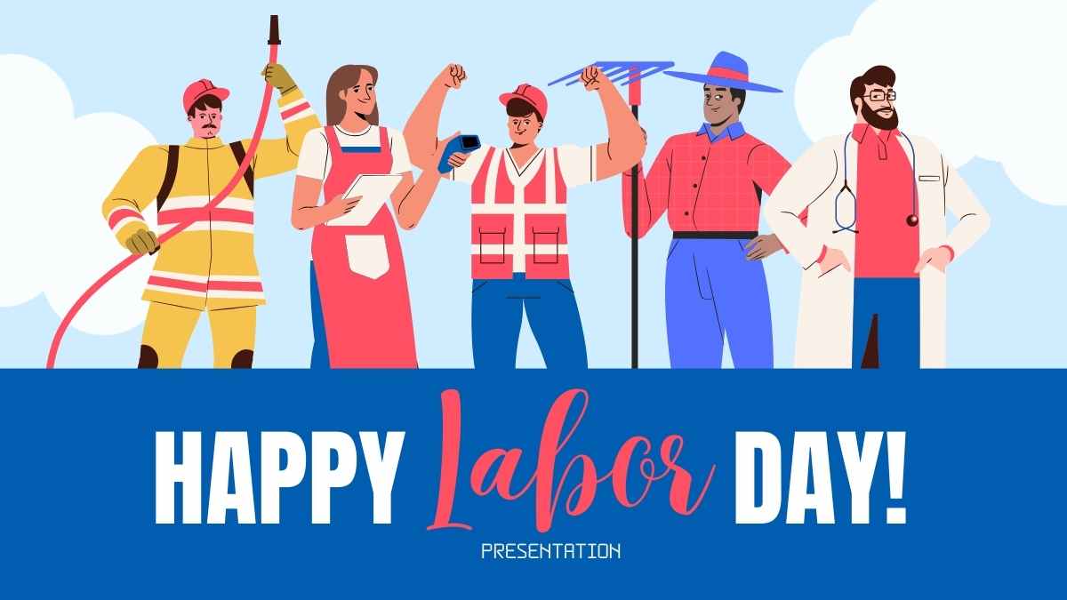 Illustrated Happy Labor Day! - slide 1