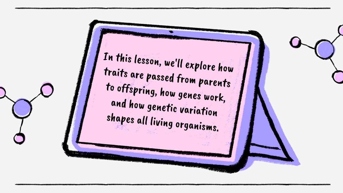 Illustrated Heredity Genetics Slides - slide 3