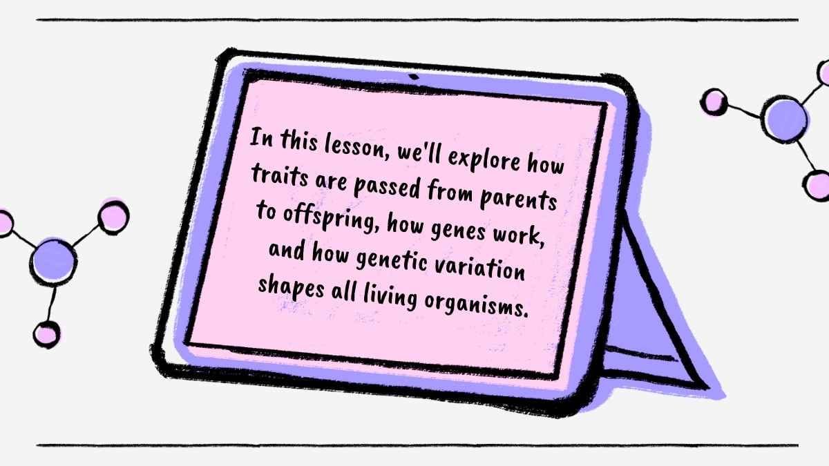 Illustrated Heredity Genetics Slides - slide 3