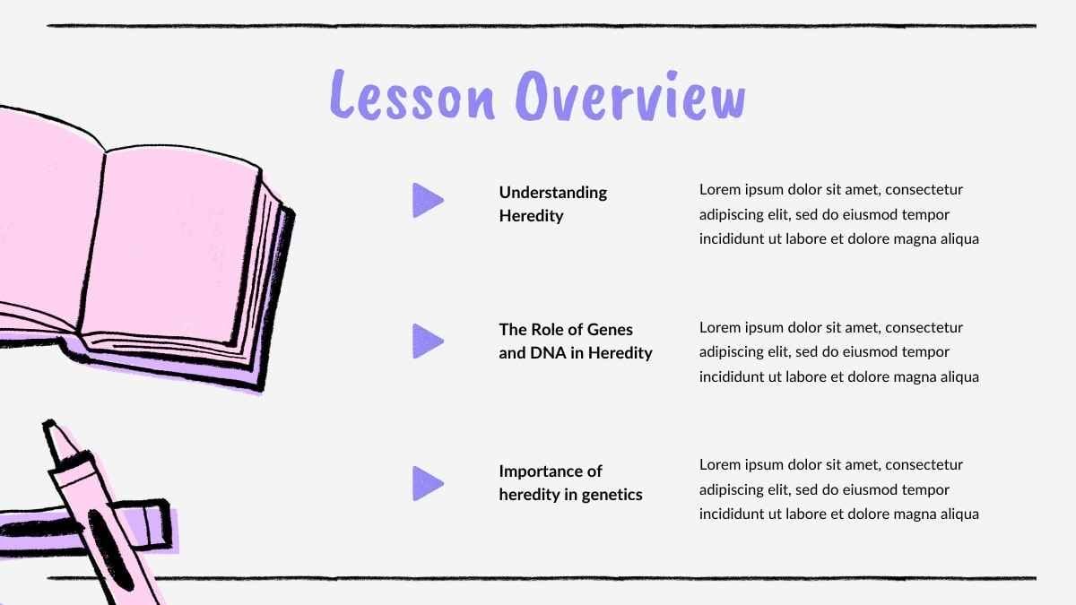 Illustrated Heredity Genetics Slides - slide 5