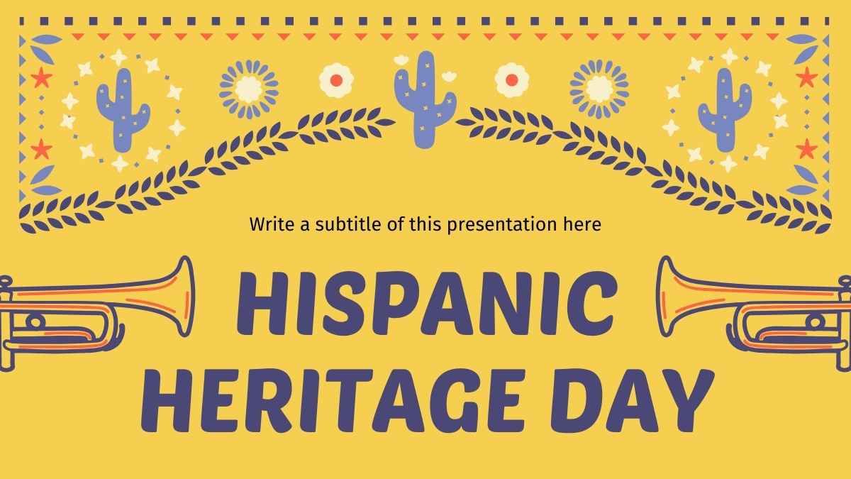 Illustrated Hispanic Heritage Day - slide 1