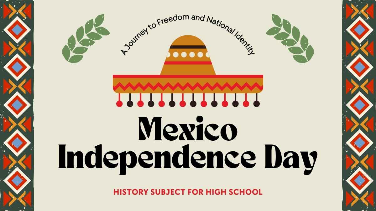 Illustrated History Subject for High School: Mexico Independence Day - slide 1