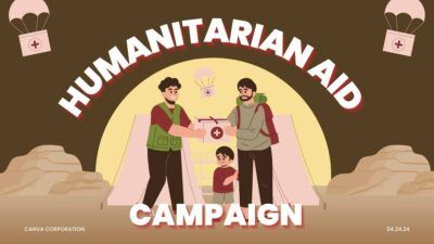 Illustrated Humanitarian Aid Campaign