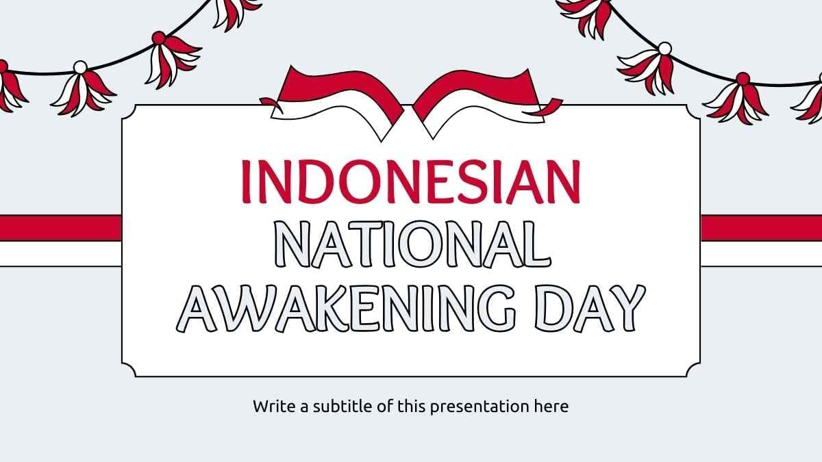 Illustrated Indonesian National Awakening Day - slide 1