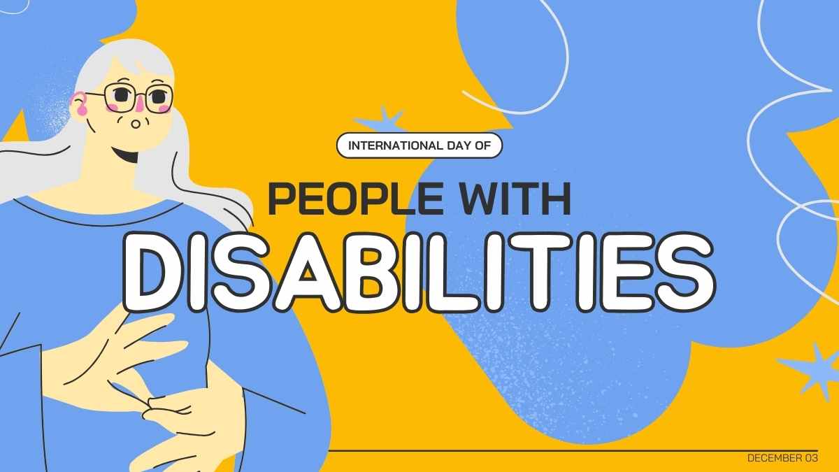 Illustrated International Day of People with Disabilities Slides - slide 1