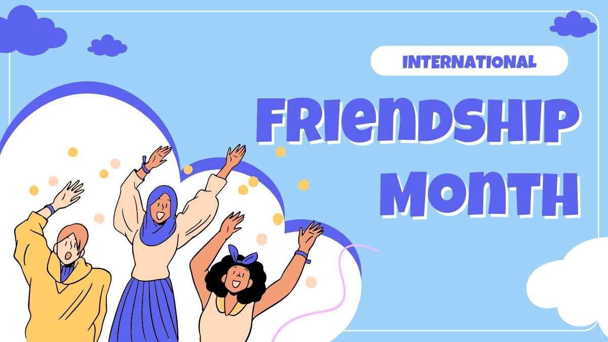 Illustrated International Friendship Month - slide 1