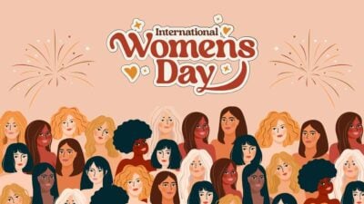 Illustrated International Women's Day Background Slides 1