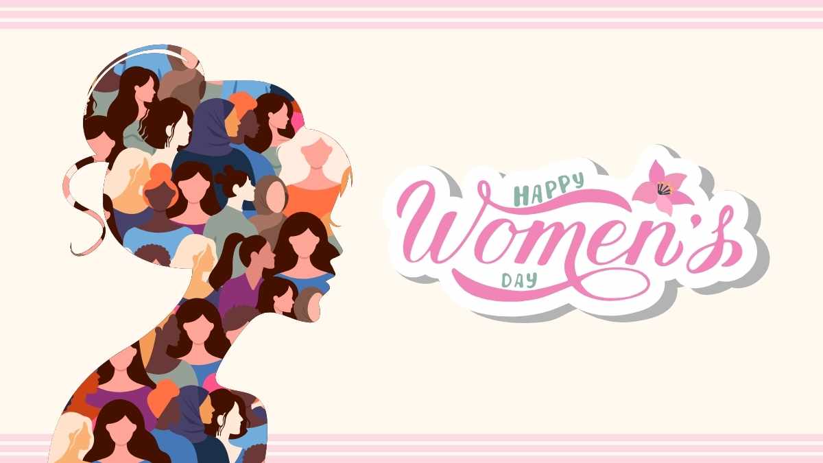 Illustrated International Women’s Day Background Slides - slide 2