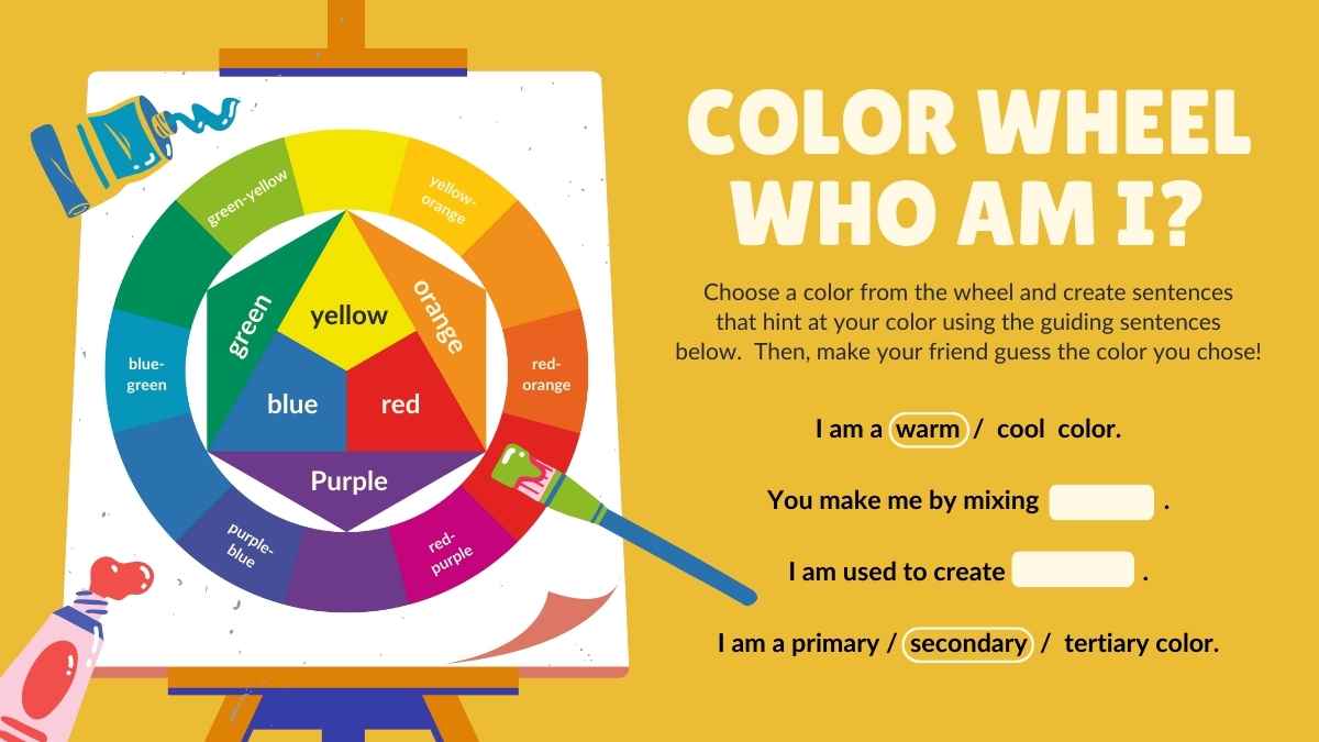 Illustrated Introduction to Color Theory Lesson - slide 14