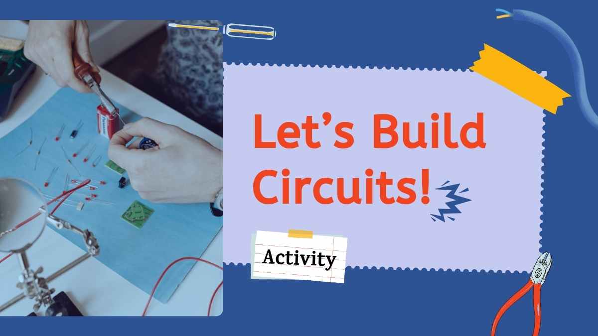 Illustrated Introduction to Electricity Lesson for Elementary Worksheets - slide 13