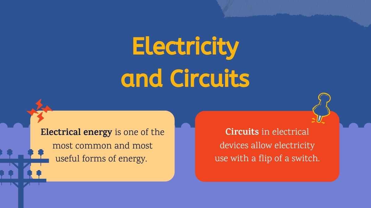 Illustrated Introduction to Electricity Lesson for Elementary Worksheets - diapositiva 14