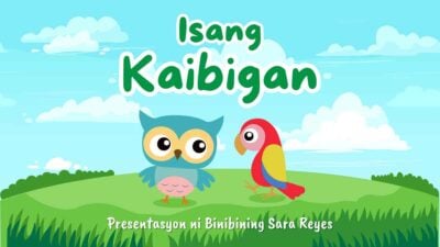 Illustrated Isang Kaibigan Story Book Slides