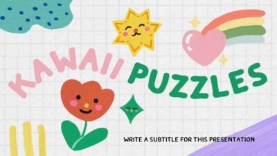 Illustrated Kawaii Puzzles Slides