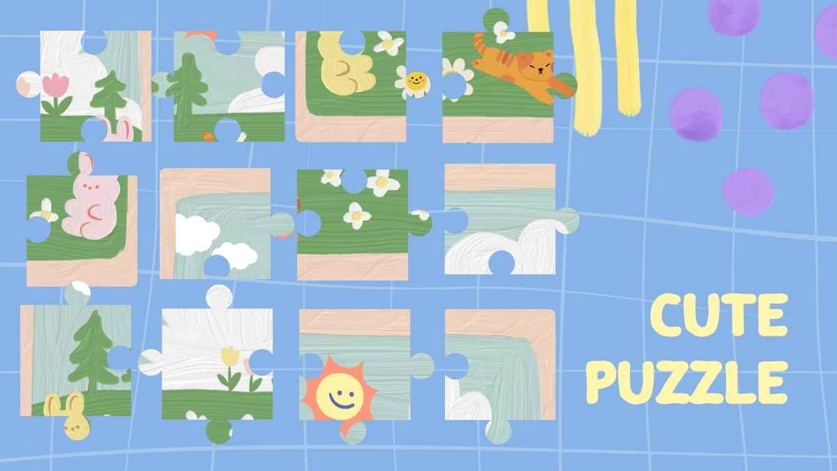 Puzzles kawaii ilustrados - diapositiva 13