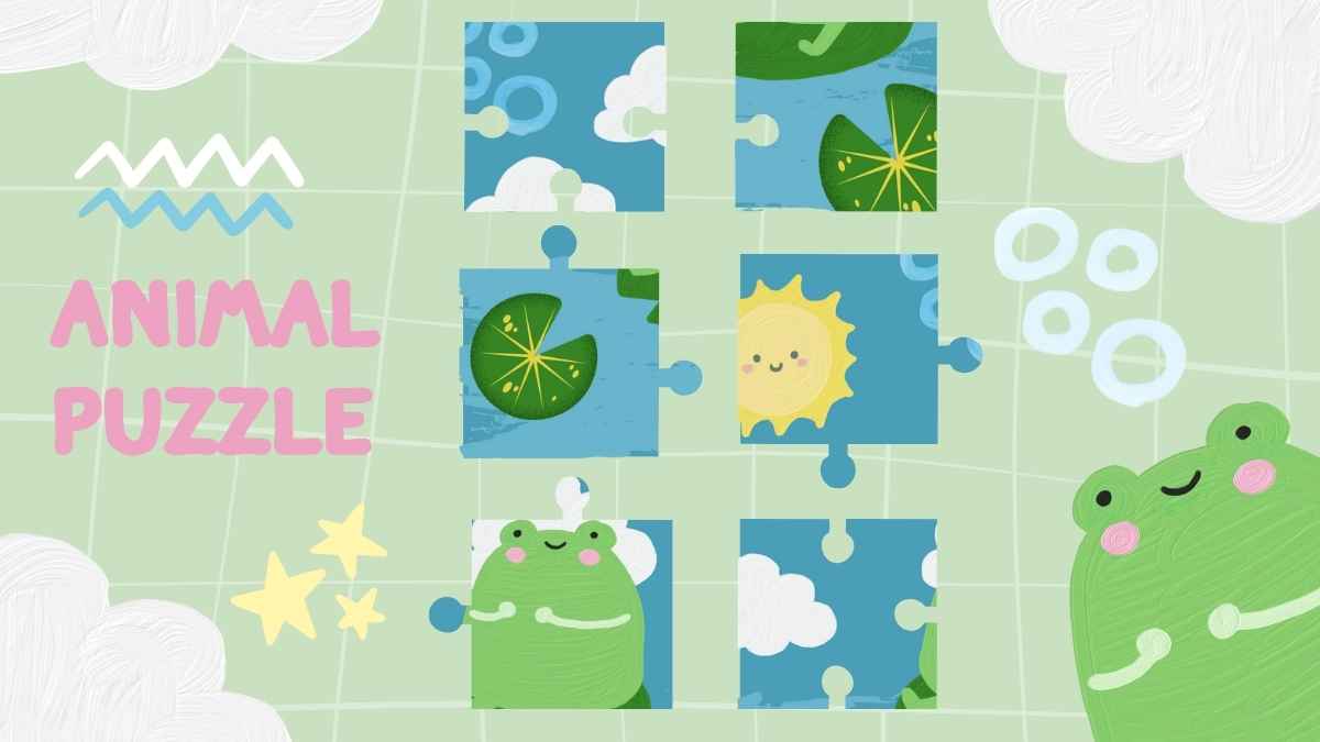 Illustrated Kawaii Puzzles Slides - slide 7