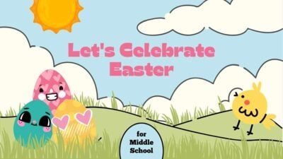 Illustrated Let’s Celebrate Easter for Middle School Slides