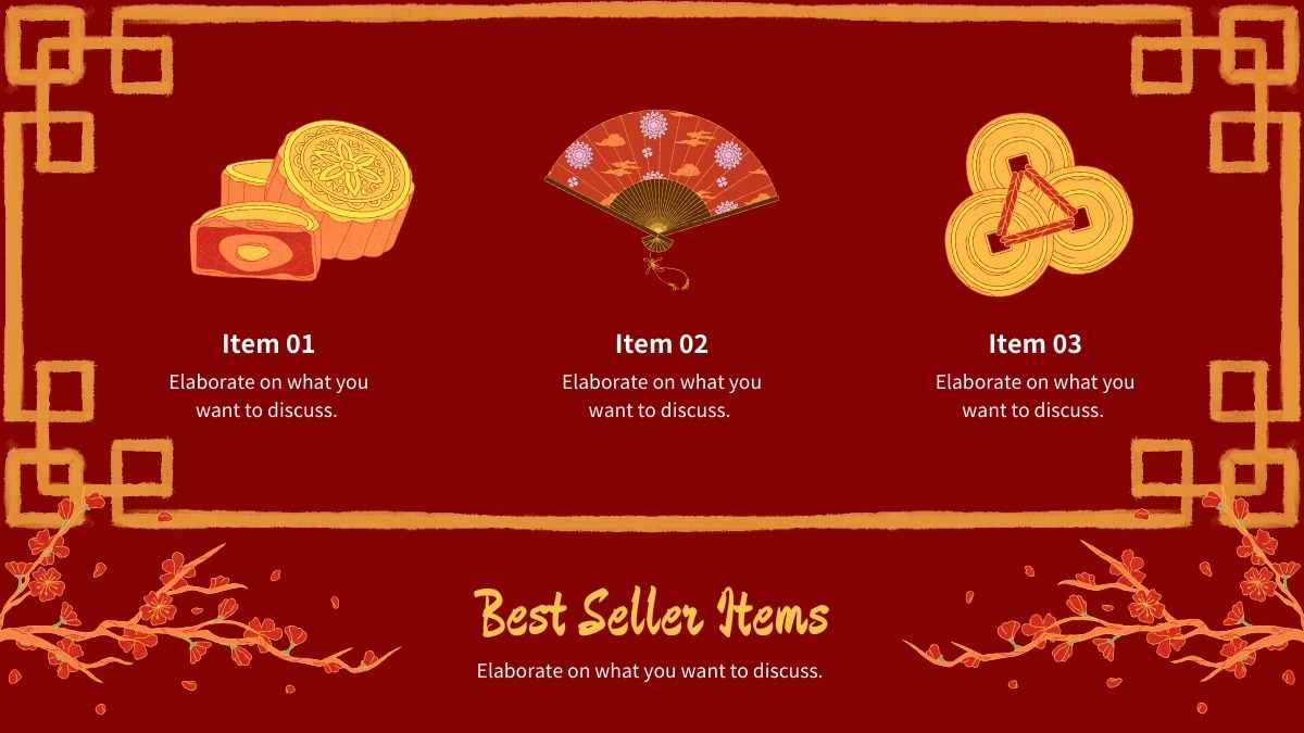 Illustrated Lunar New Year Slides - slide 9