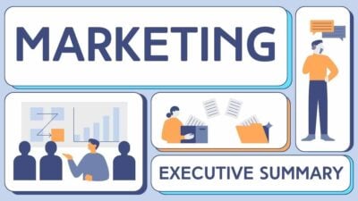 Illustrated Marketing Executive Summary Slides