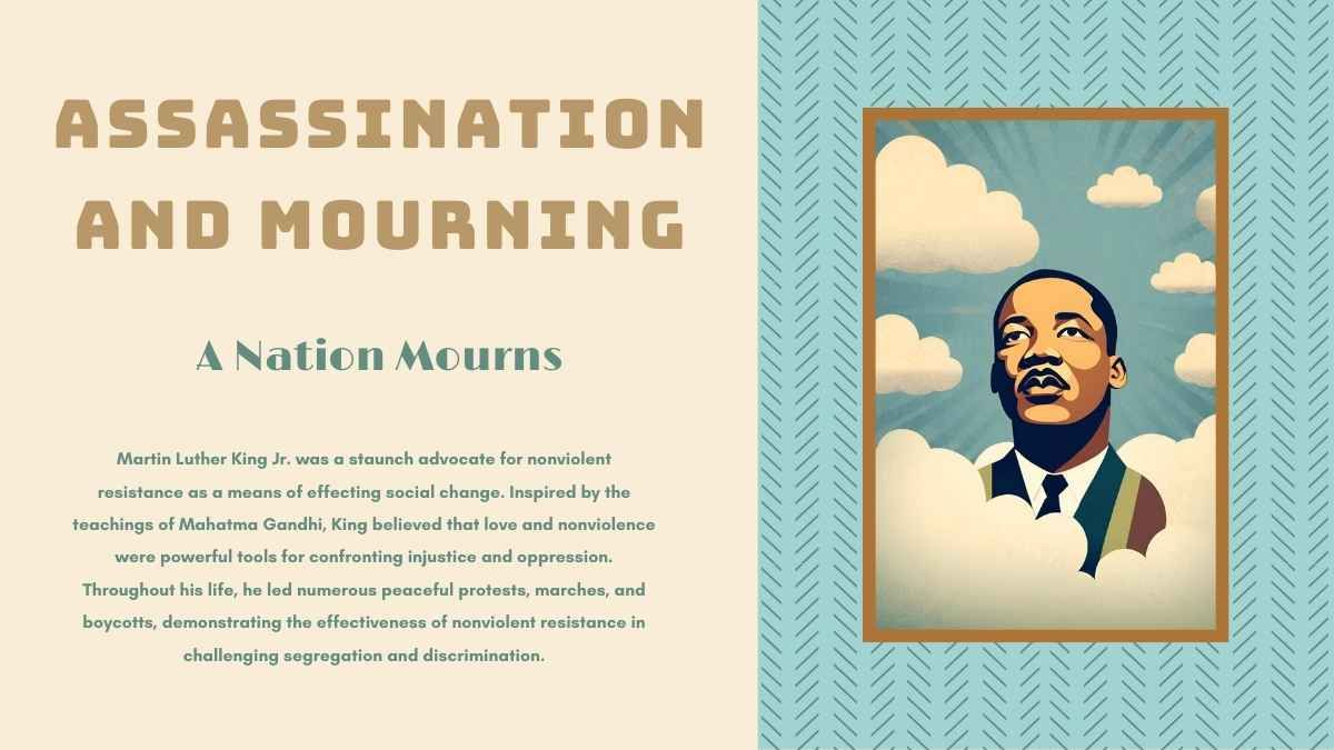 Illustrated Martin Luther King Jr Biography Slides - diapositiva 14