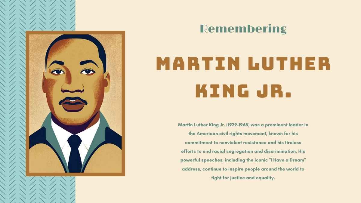 Illustrated Martin Luther King Jr Biography Slides - slide 2