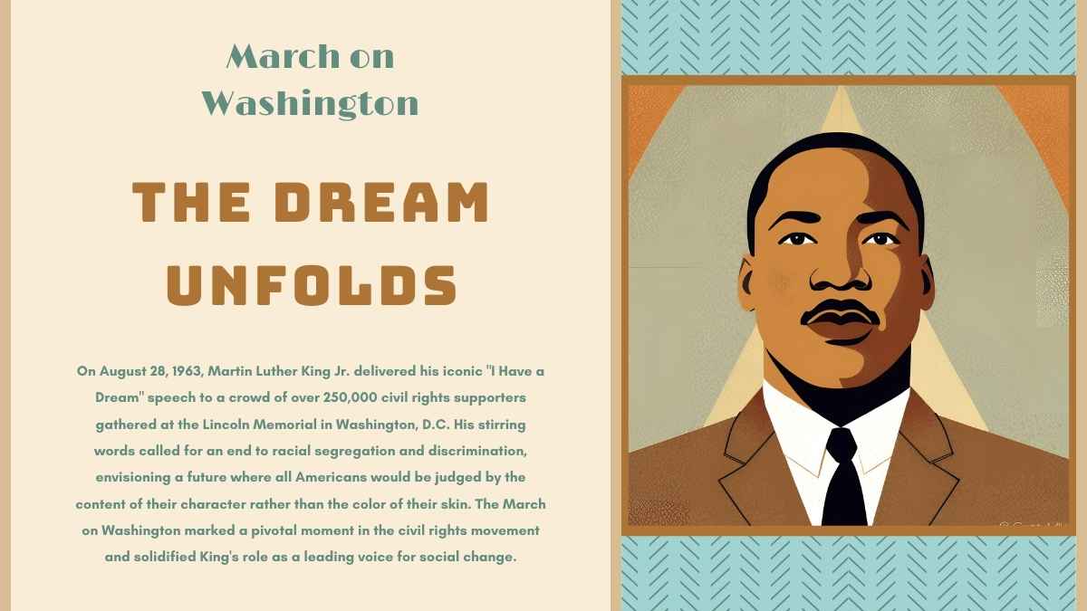 Illustrated Martin Luther King Jr Biography Slides - slide 8