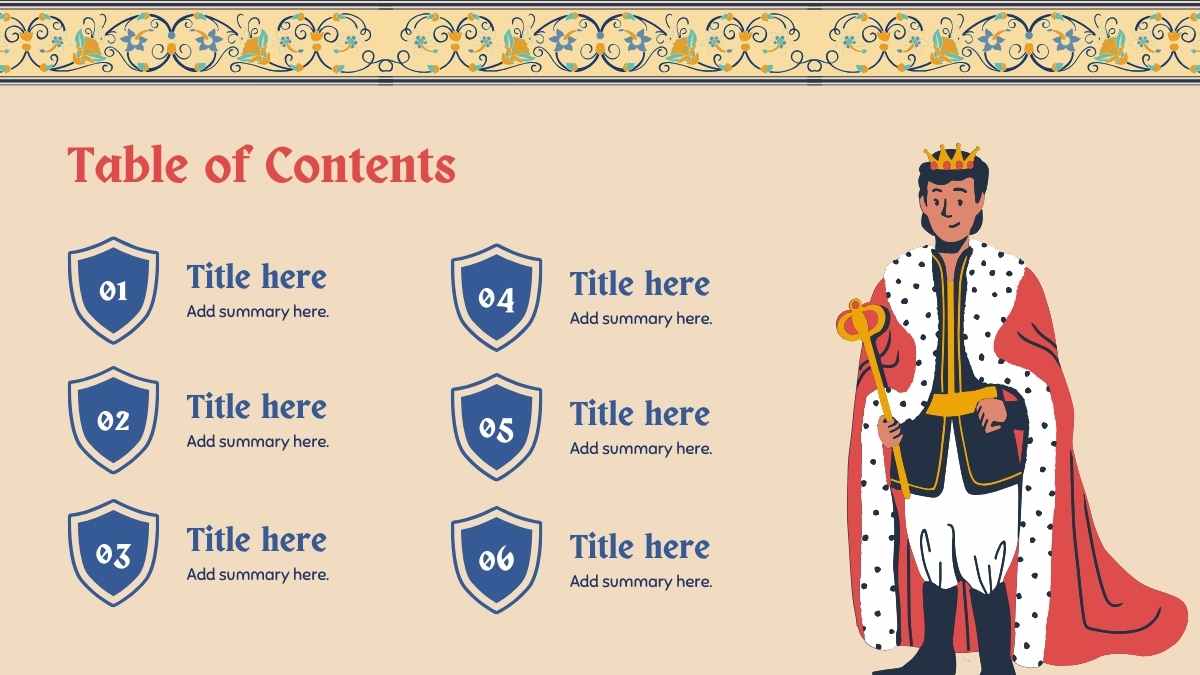 Illustrated Medieval Storybook Slides - slide 6