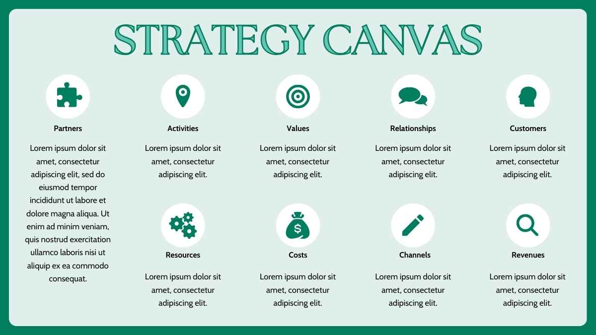 Infografis Canvas Startup Modern dengan Gradien - slide 15