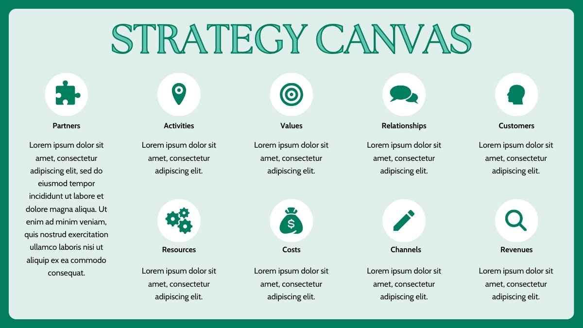 Illustrated Mission Model Canvas Infographics - diapositiva 15