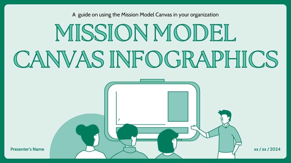 Illustrated Mission Model Canvas Infographics - slide 1